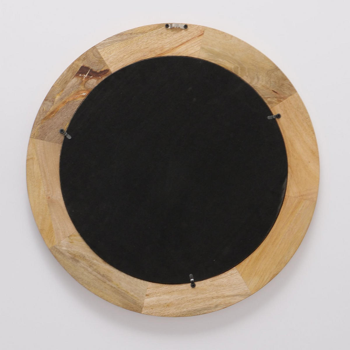 SPIEGEL Mangoholz Luke Ø 56 cm - Braun, Holz (56/2.5/56cm) - Boltze Home
