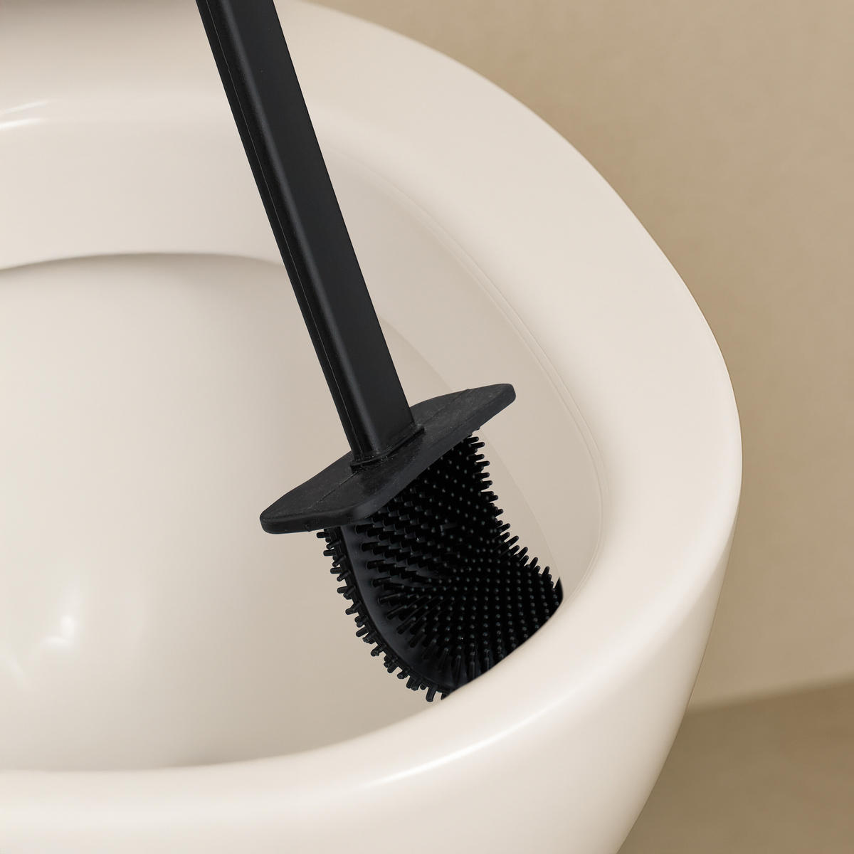 TOILETTENBÜRSTE - Schwarz, Kunststoff (9.5/35.5/4cm) - Relaxdays