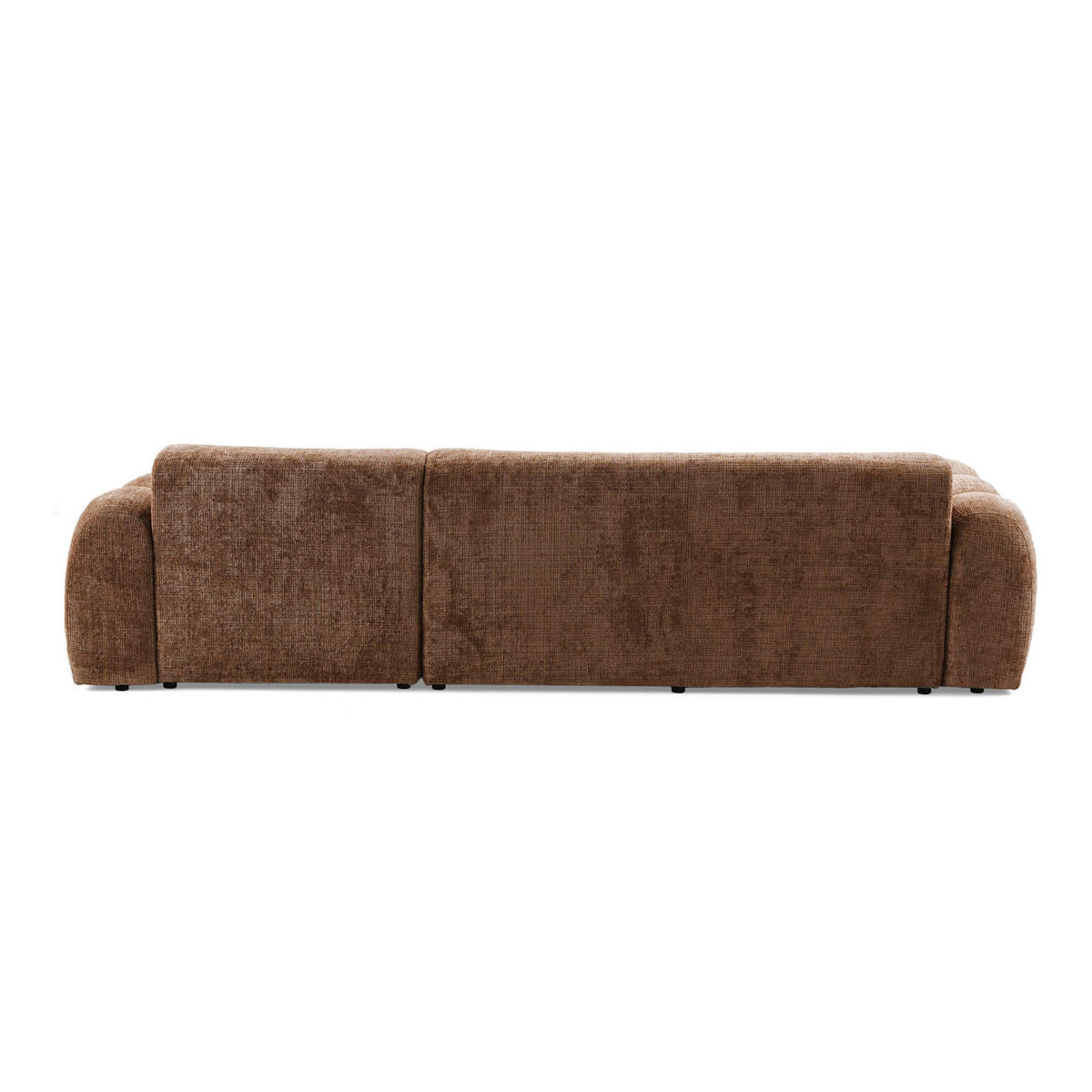 4-SITZER modulares Ecksofa VEER SET 1 Rechts, 298 x 175 cm, Chenille Webstoff Orange - Schwarz/Orange, Holz/Kunststoff (175/298cm) - Muffo