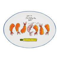 TELLER Du bist einfach die Beste in Bunt - 27cm - Multicolor, Keramik (27/19.4/2.1cm) - Blond Amsterdam