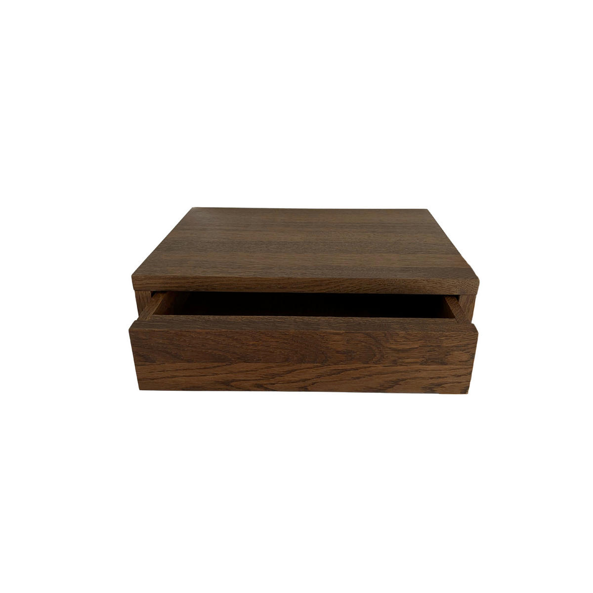SCHWEBENDER NACHTTISCH Bo aus Eichenholz und Walnuss-Oberfläche - Braun, Holz (40/18/30cm) - WOODEK