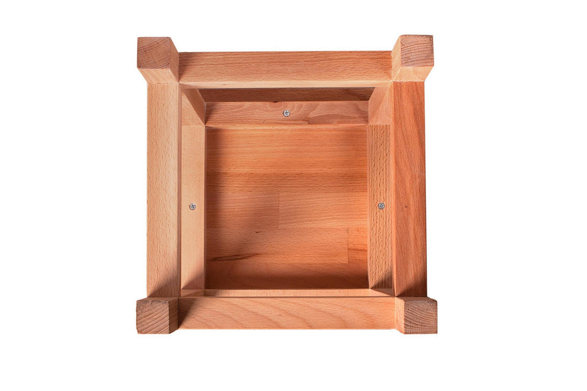 BLUMENSTÄNDER Siri Platte 2cm Buche 30x30x40cm - Buchefarben, Holz (30/30/40cm) - DELUKE