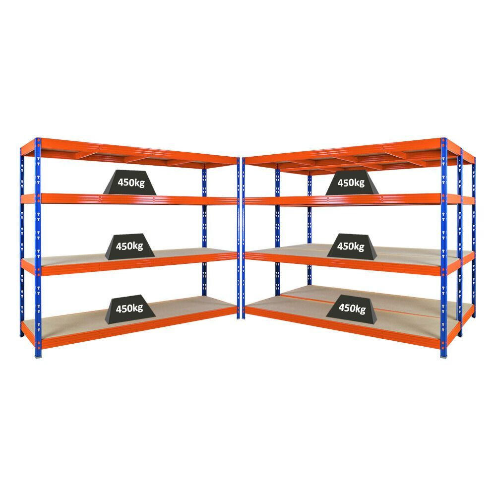 Proregal Schwerlastregal Orange 720x180x60 cm