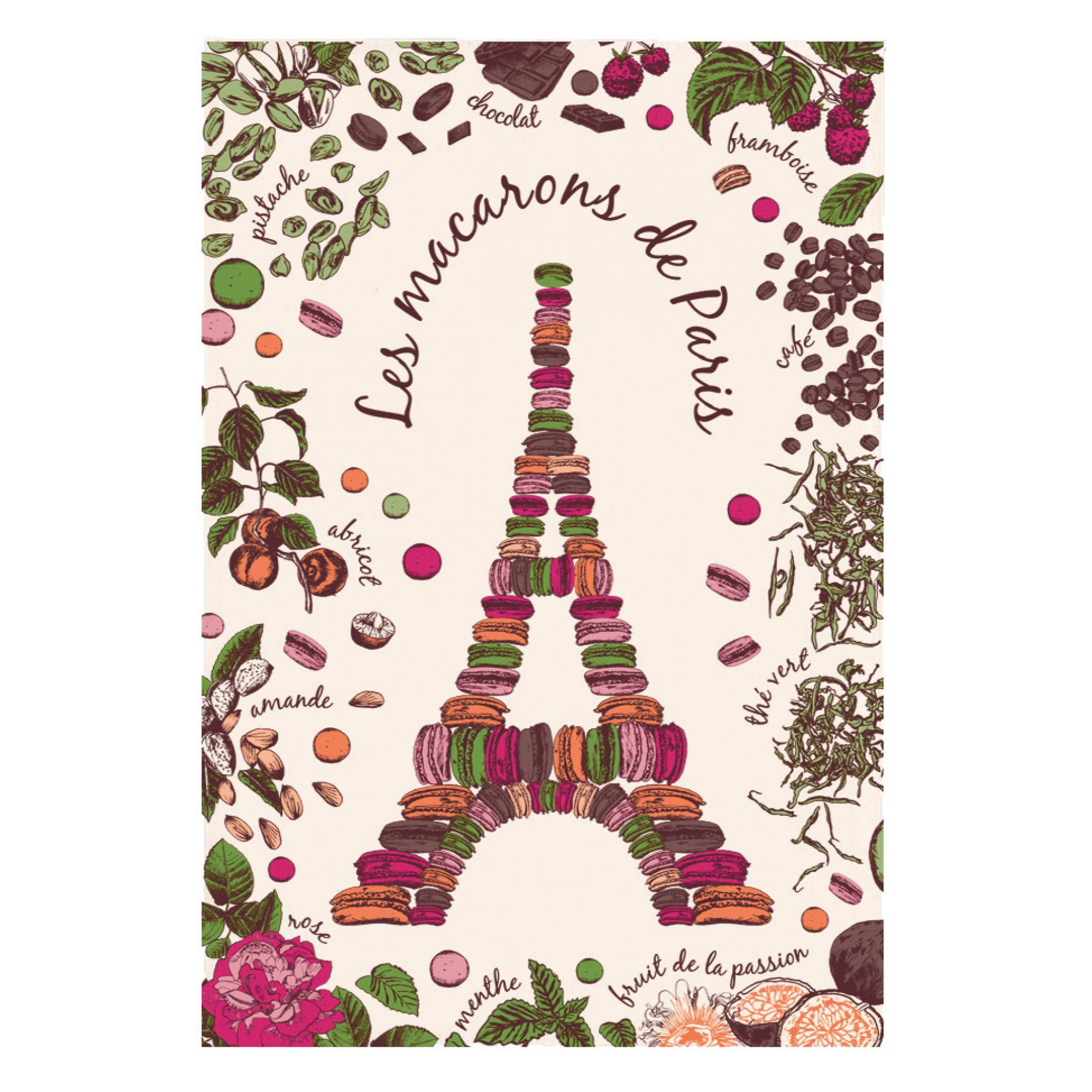 KÜCHENTUCH Paris ekrü 72 x 48 cm - Weiß, Textil (48/72cm) - Winkler