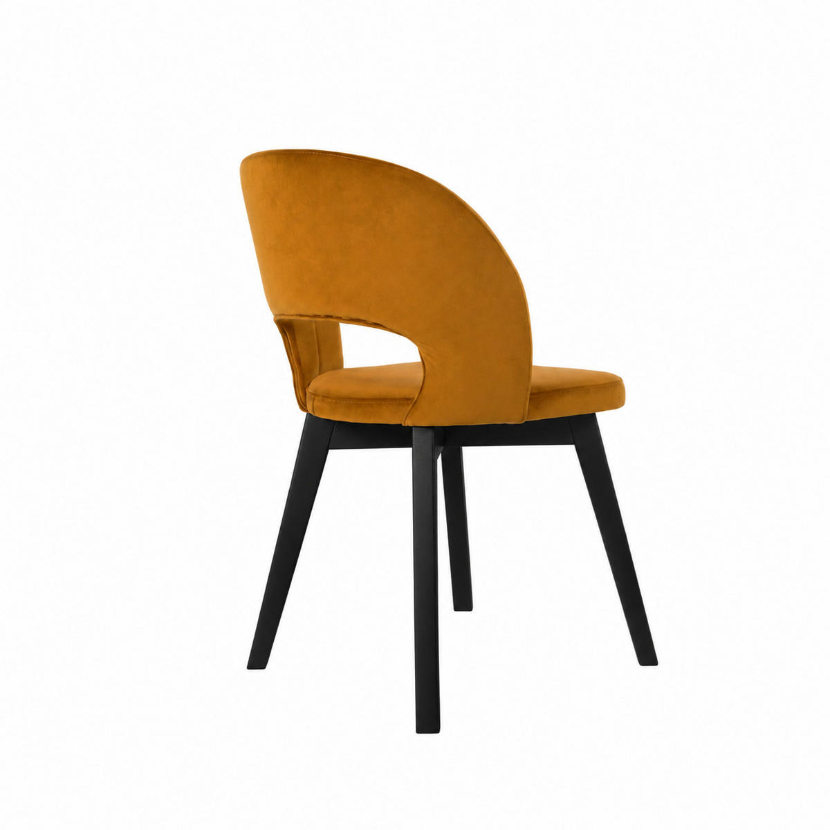 STUHL Monica 85 × 50 × 45 cm, gelb, schwarz - Gelb/Schwarz, Metall (50/85/45cm) - Margaret Hadas24