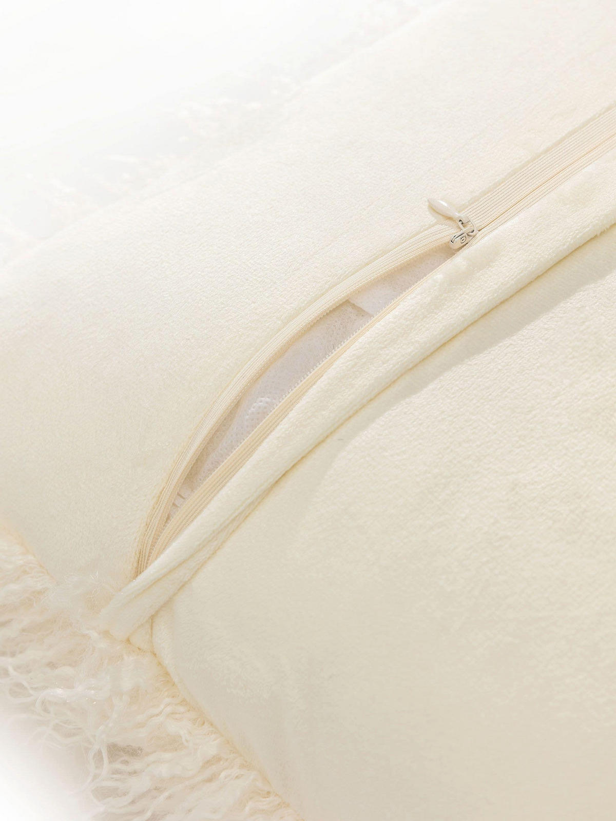 KISSENBEZUG Oscar Cream 45x45 cm - Creme, Textil (45/45cm) - benuta Nest
