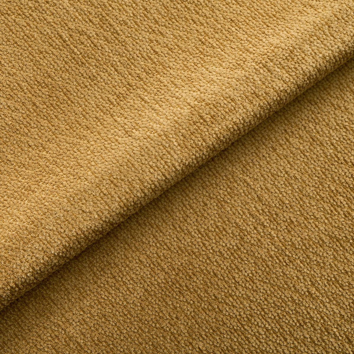 DREHSESSEL RETRO Schlingenvelours Senf 71cm - Gelb/Dunkelgelb, Textil (71/80/76cm) - Premium Interiors