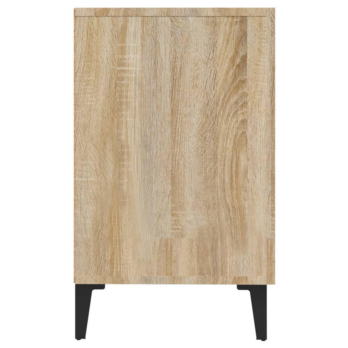 SIDEBOARD mit 2 Schubladen, 2 Türen 100/36/60 cm aus Holzwerkstoff Sonoma-Eiche Dekor - Sonoma Eiche, Holz (100/60/36cm) - vidaXL