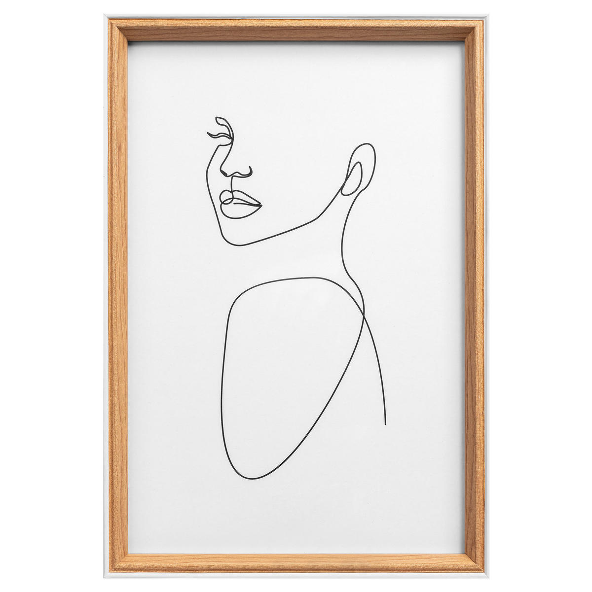 BILDERRAHMEN Silhouette Holzrahmen, 20x30 cm, Buche - Buchefarben, Holzwerkstoff (21.2/31.2cm) - walther design