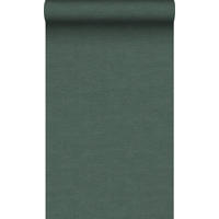 TAPETE Leinen-Optik 53 cm x 10.05 m - Grün, Papier (53/1000cm) - Origin Wallcoverings