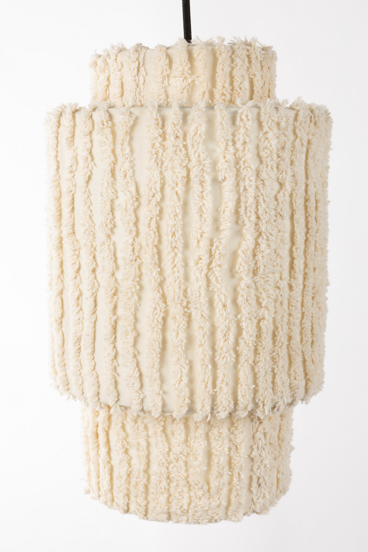HÄNGELAMPE Arjun - Beige - 20/20/38 cm - Beige, Textil (20/20/38cm)