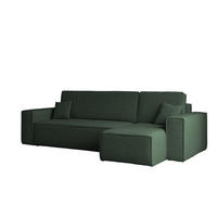 ECKSOFA Mit Schlaffunktion Und Bettkasten L-Form BEST Stoff Abriamo Dunkelgrün Rechts - Dunkelgrün, Holz/Textil (244/142cm) - Kaiser Möbel