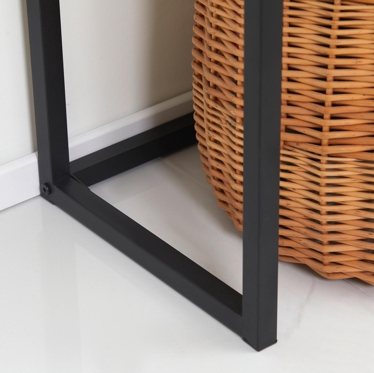KONSOLENTISCH 80/30/76 cm in Natur mit Schublade und Metallgestell - Naturfarben, Holzwerkstoff (30/80/76cm) - Flora Grace