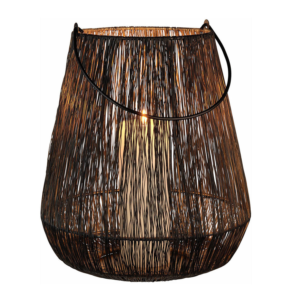 LATERNE (2er Set) Yoko - Schwarz, Metall (28/30/28cm) - Butlers