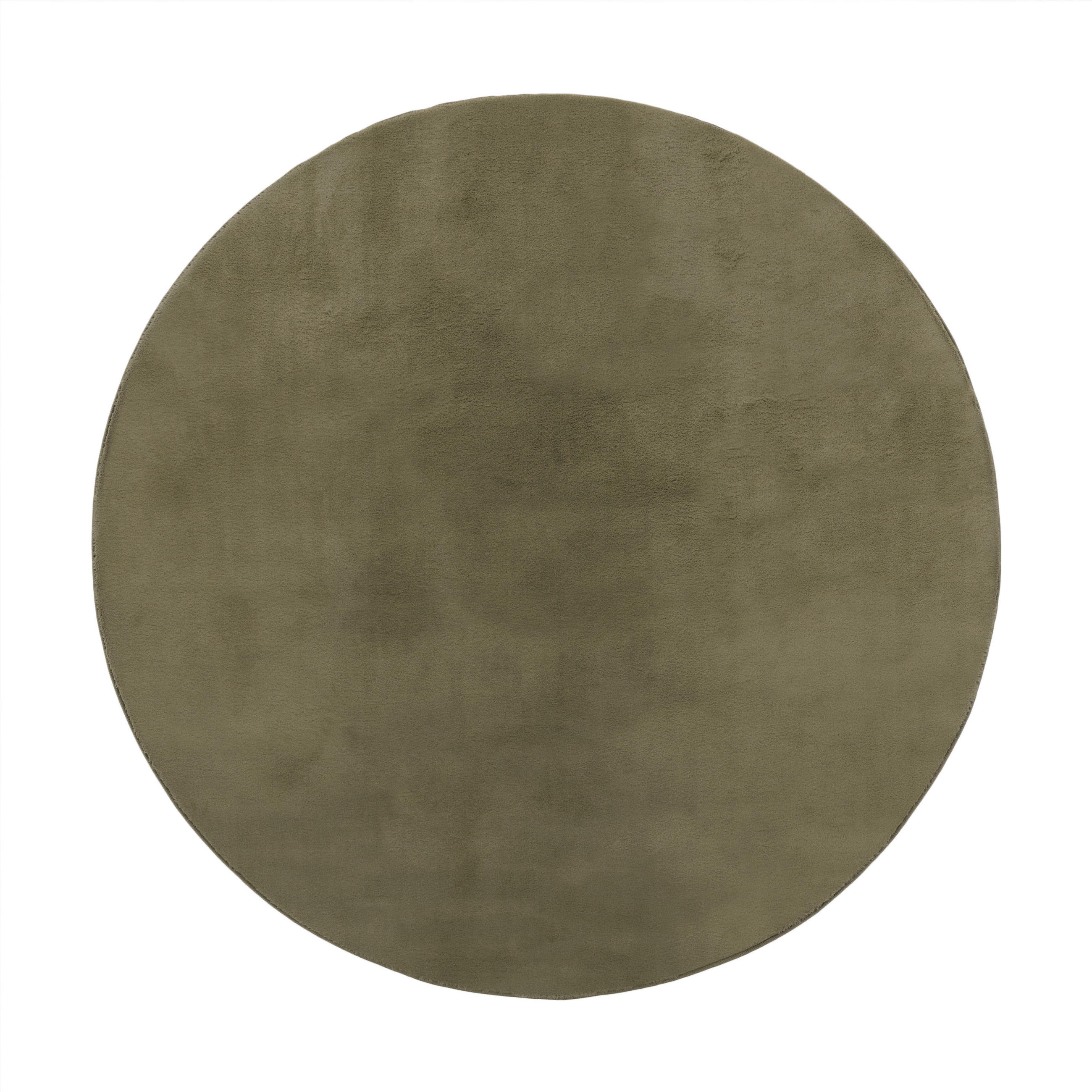 HOCHFLORTEPPICH 80/80 cm Soft 380 - Grün, Textil (80/80cm) - Paco Home