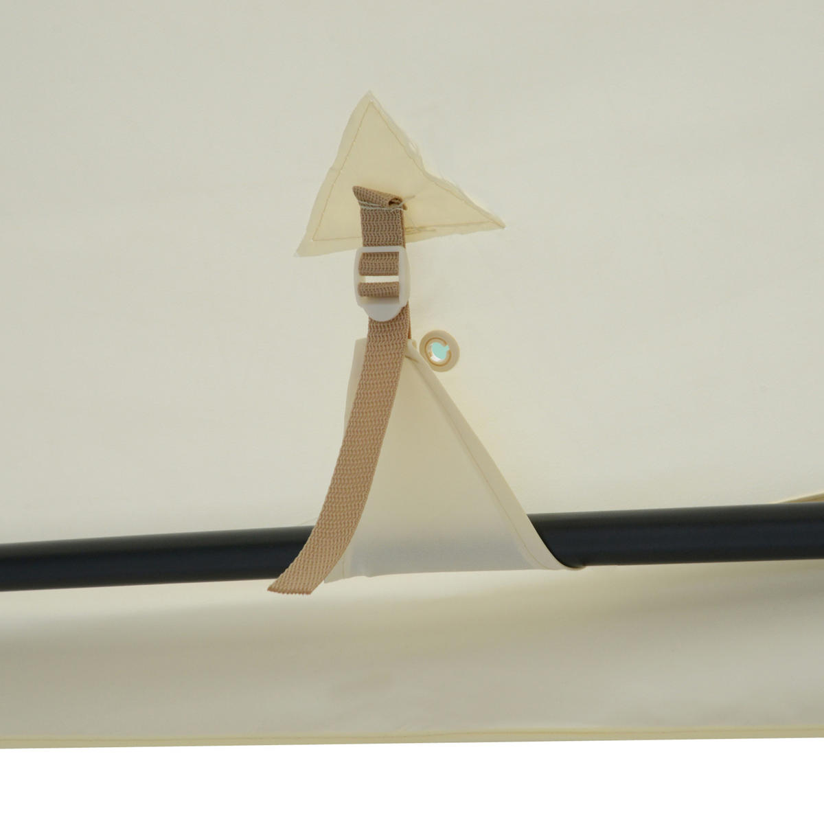 GARTENPAVILLON 3x3 m mit 4 Seitenwänden cremeweiß - Beige, Metall (294/265/294cm) - ComfortXL