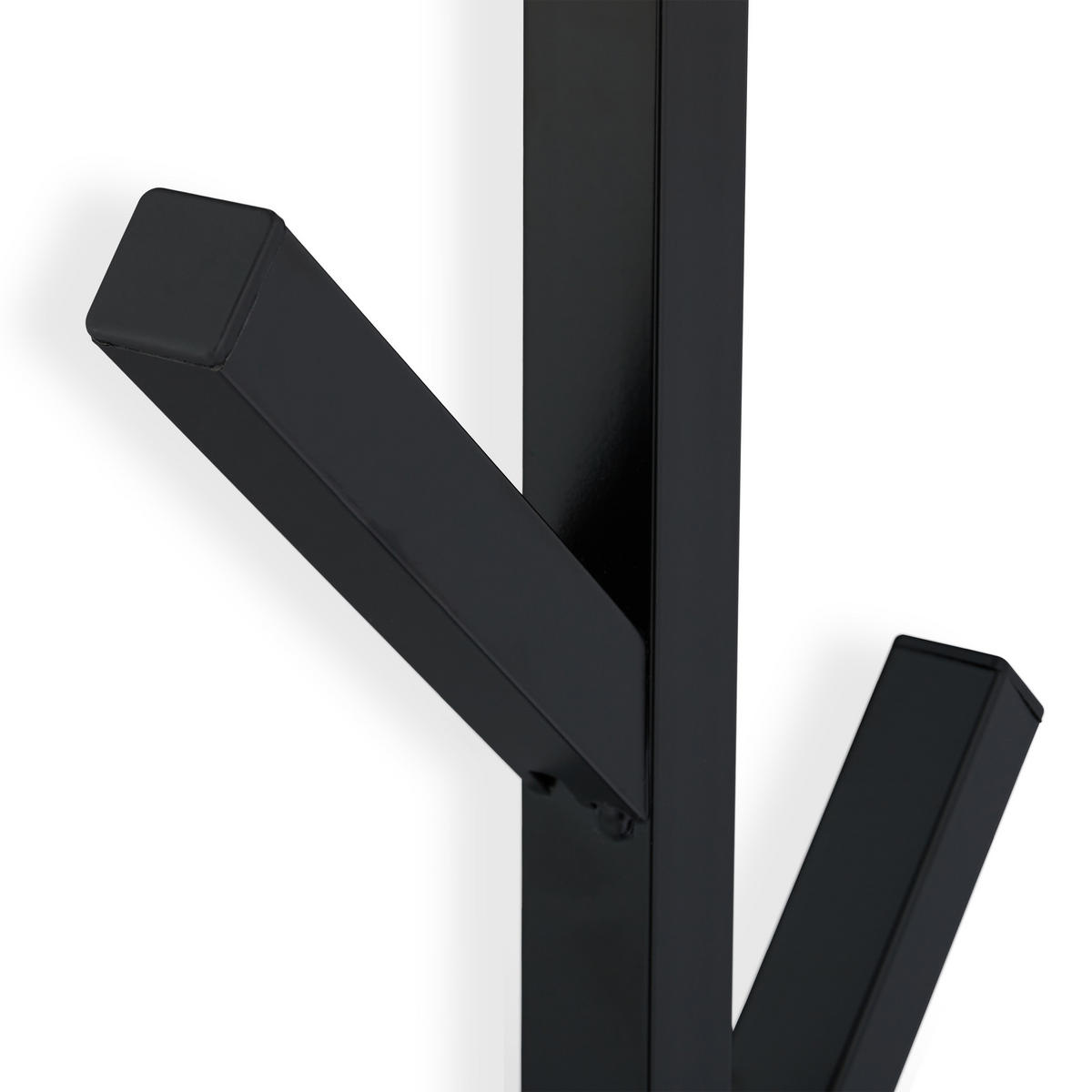 WANDGARDEROBE - Schwarz, Metall (19.5/100.5/7cm) - Relaxdays
