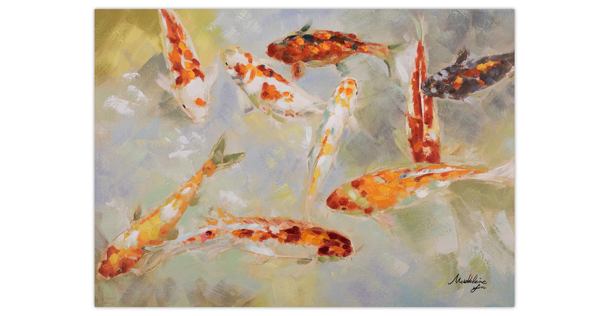 ACRYLBILD HANDGEMALT 100/70 cm - Multicolor, Holz/Textil (1.78/70cm) - KUNSTLOFT