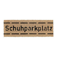 FUSSMATTE - Hellbraun, Kunststoff/Textil (75/25cm) - Relaxdays