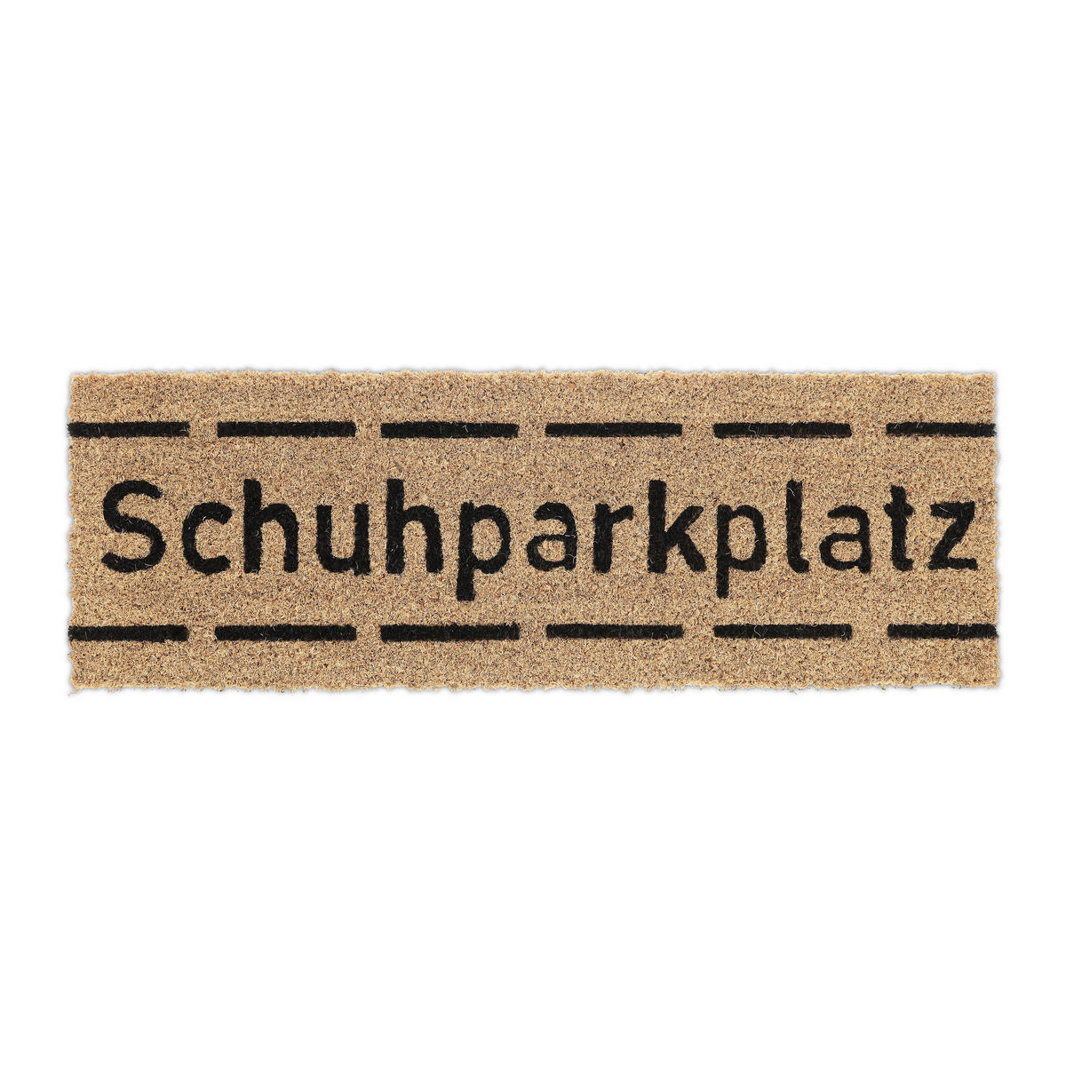 FUSSMATTE - Hellbraun, Kunststoff/Textil (75/25cm) - Relaxdays