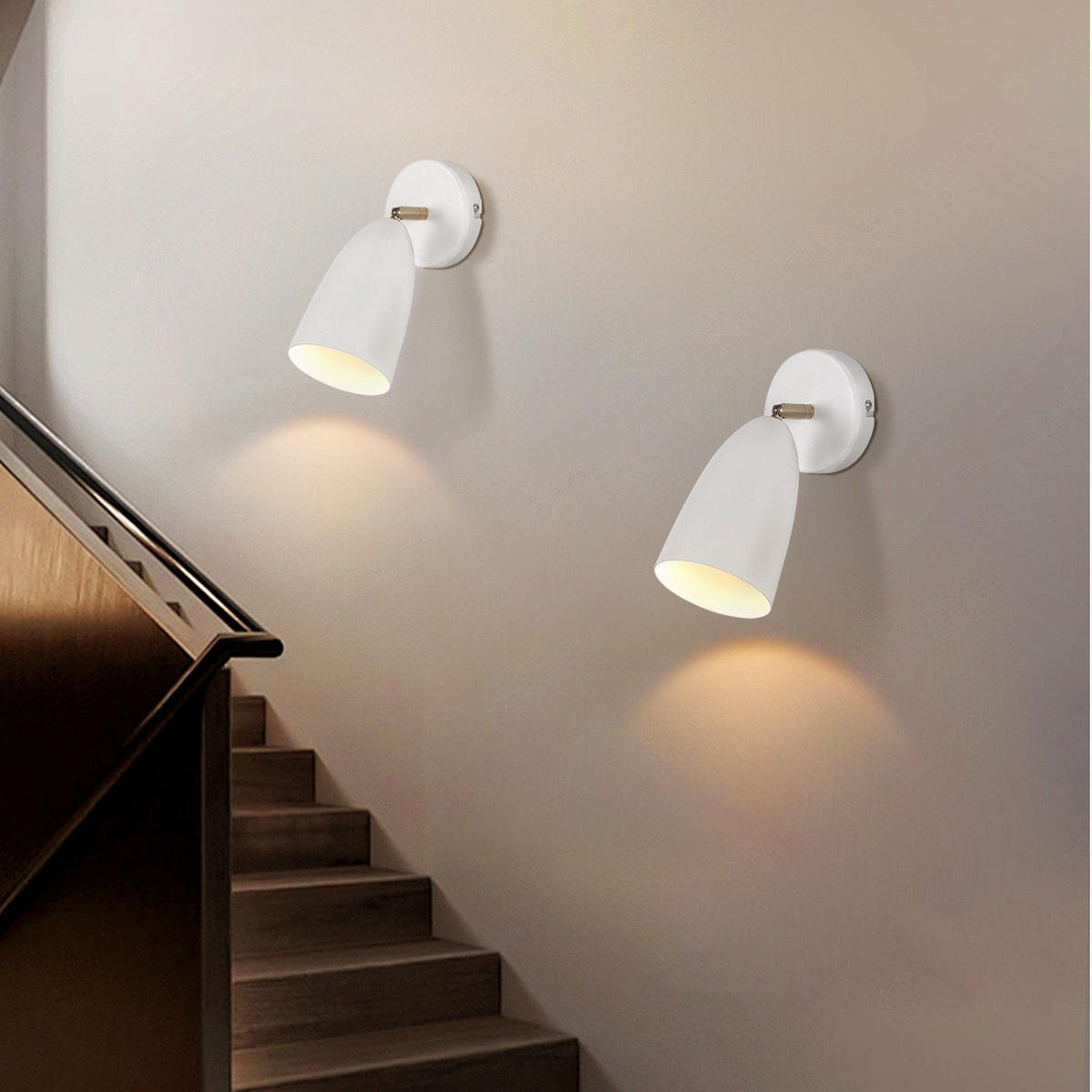 WANDLEUCHTE Gryxh 22.0/22.0/10.0 cm (2er-set) - Weiß, Metall (22/22/10cm) - ZMH