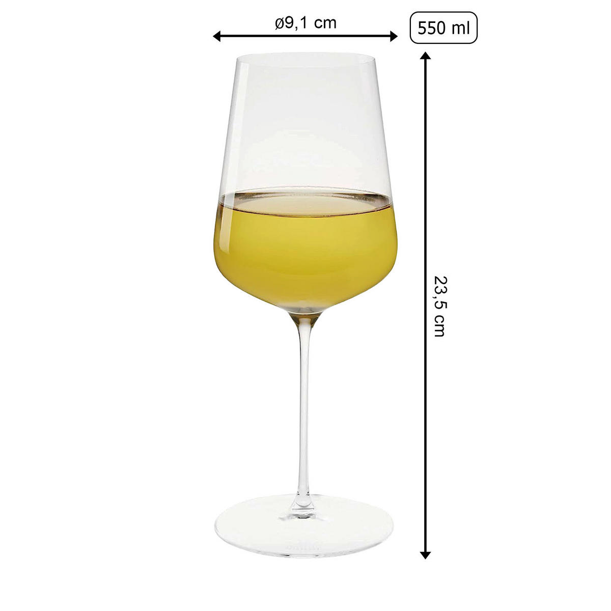 UNIVERSALGLÄSER + POLIERTUCH Definition transparent 550 ml 6er Set - Transparent, Glas (0.55L) - Spiegelau