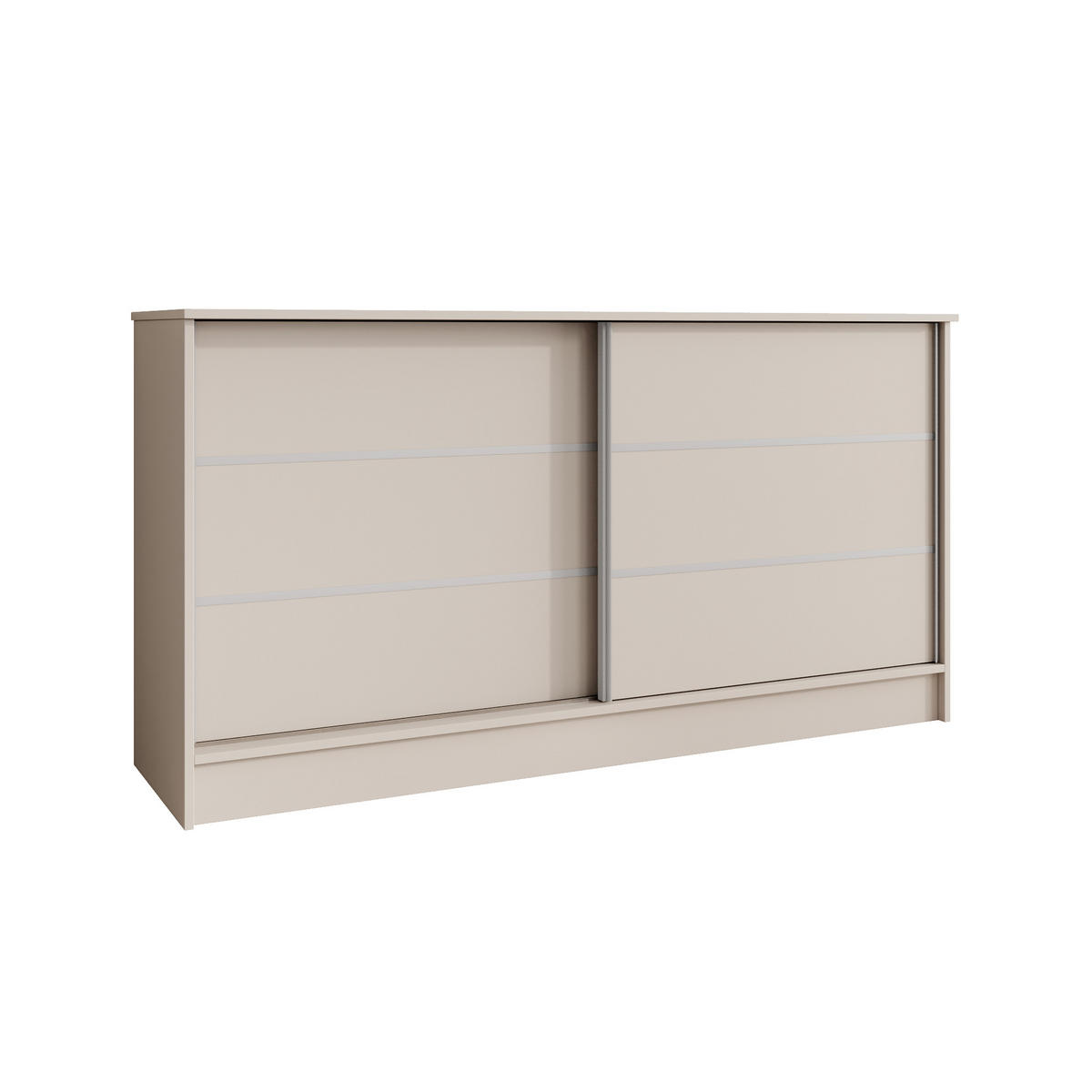 KOMMODE Mirela mit 2 Schiebetüren 160 cm, Kaschmir - Kaschmir, Holzwerkstoff (161/85/43.5cm) - Beautysofa