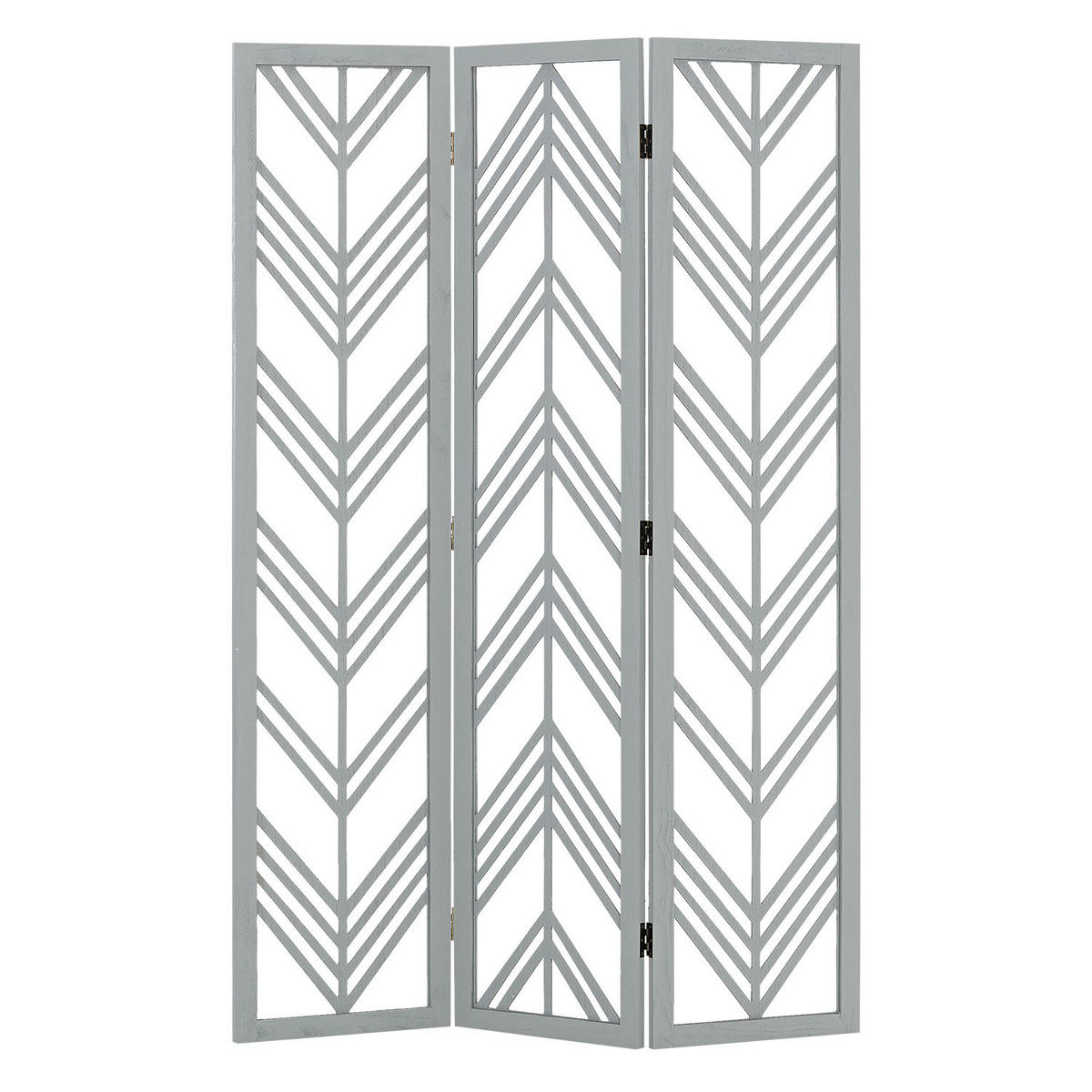 PARAVENT 120/170 cm Grau Holz - Grau, Holz (120/170/2cm) - Homestyle4u