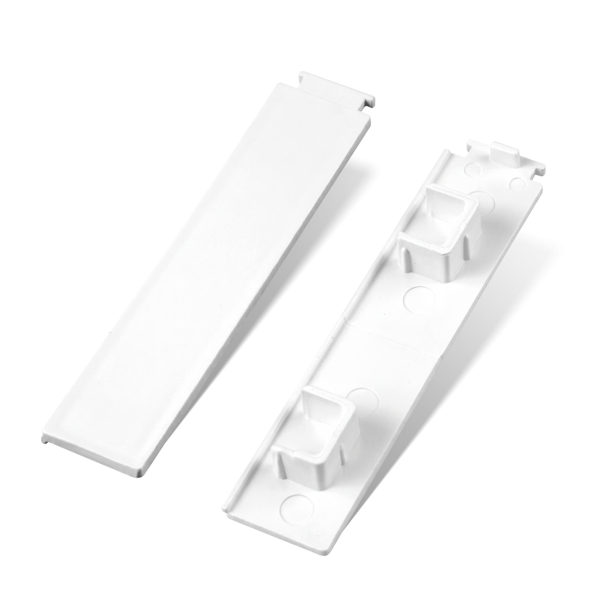Bestlivings Gardinenschienen-Endstück Weiß 2x9 cm