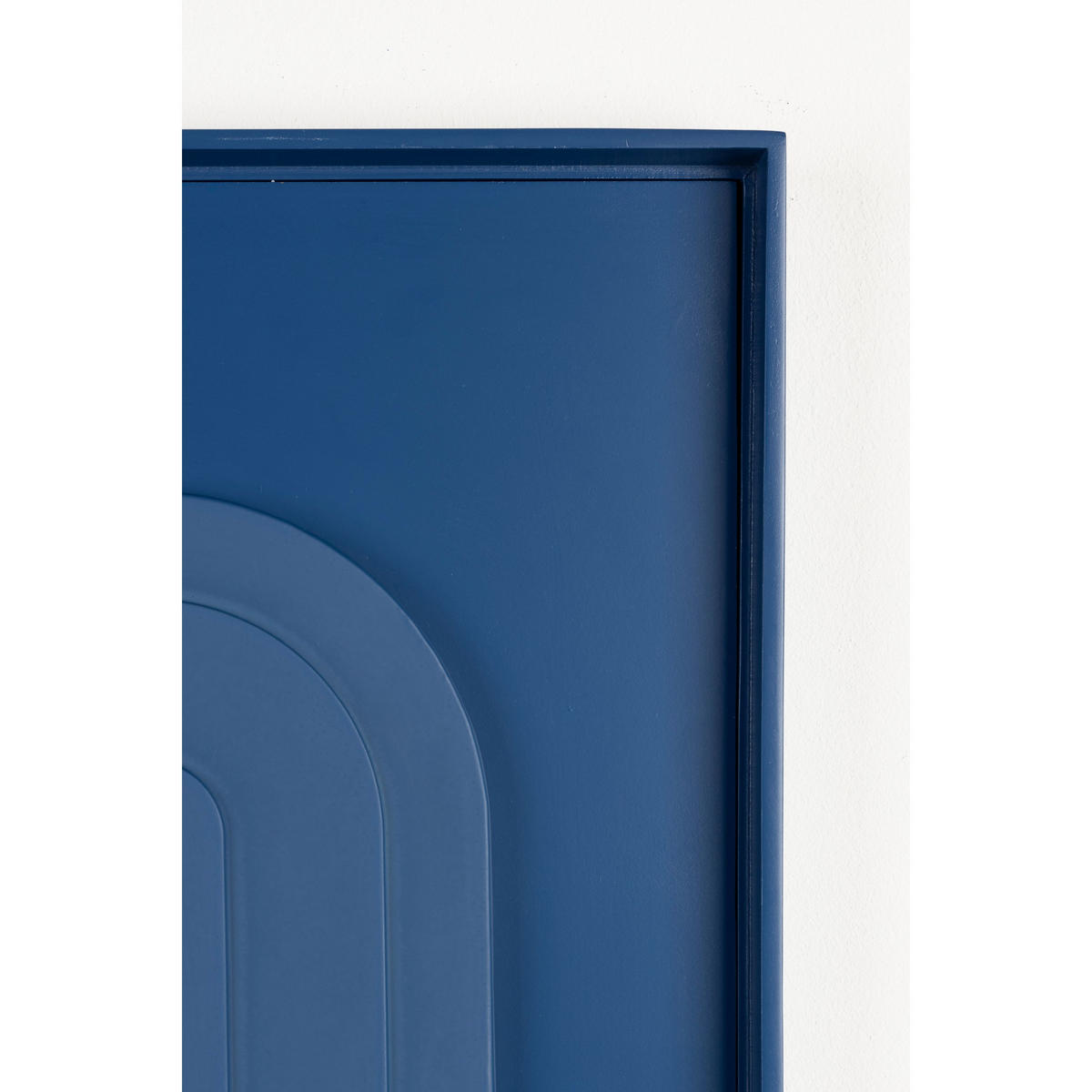 WANDDEKORATION August Blau - Blau, Naturmaterialien (52/4cm) - Zuiver