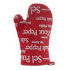 KÜCHENHANDSCHUH Sel & Poivre rot 19 x 32 cm - Rot, Textil (32/19cm) - Winkler