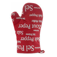 KÜCHENHANDSCHUH Sel & Poivre rot 19 x 32 cm - Rot, Textil (32/19cm) - Winkler