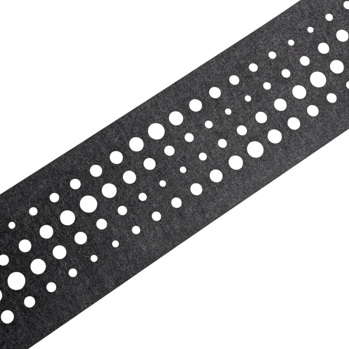 SICHTSCHUTZSTREIFEN Design Vlies Dekor Pulse Einzelstreifen Schwarzgrau 2,55m - Schwarz, Kunststoff (260/19cm) - ZAUN|ZU