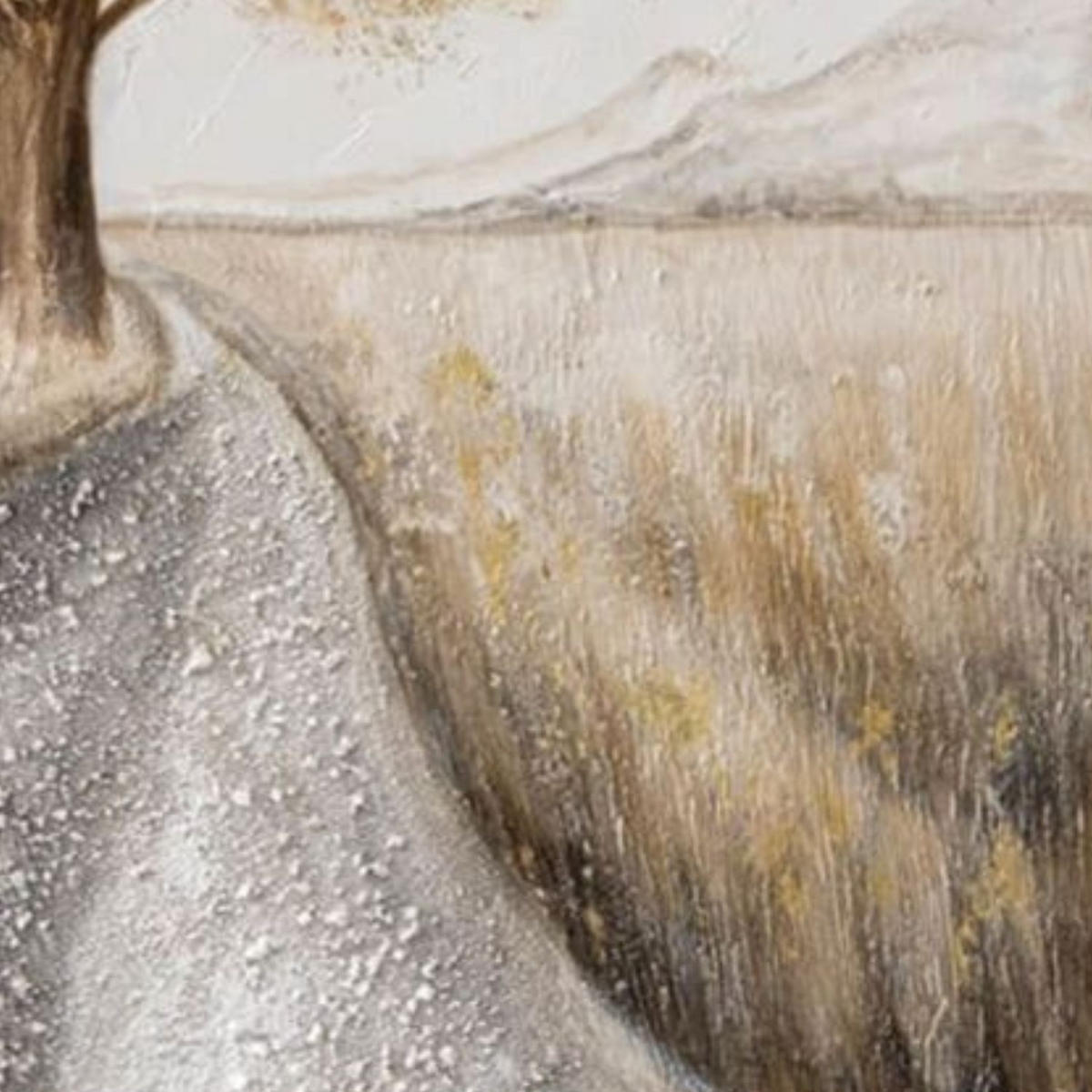 ACRYLBILD HANDGEMALT 60/90 cm - Beige/Grau, Holz/Textil (60/90cm) - KUNSTLOFT