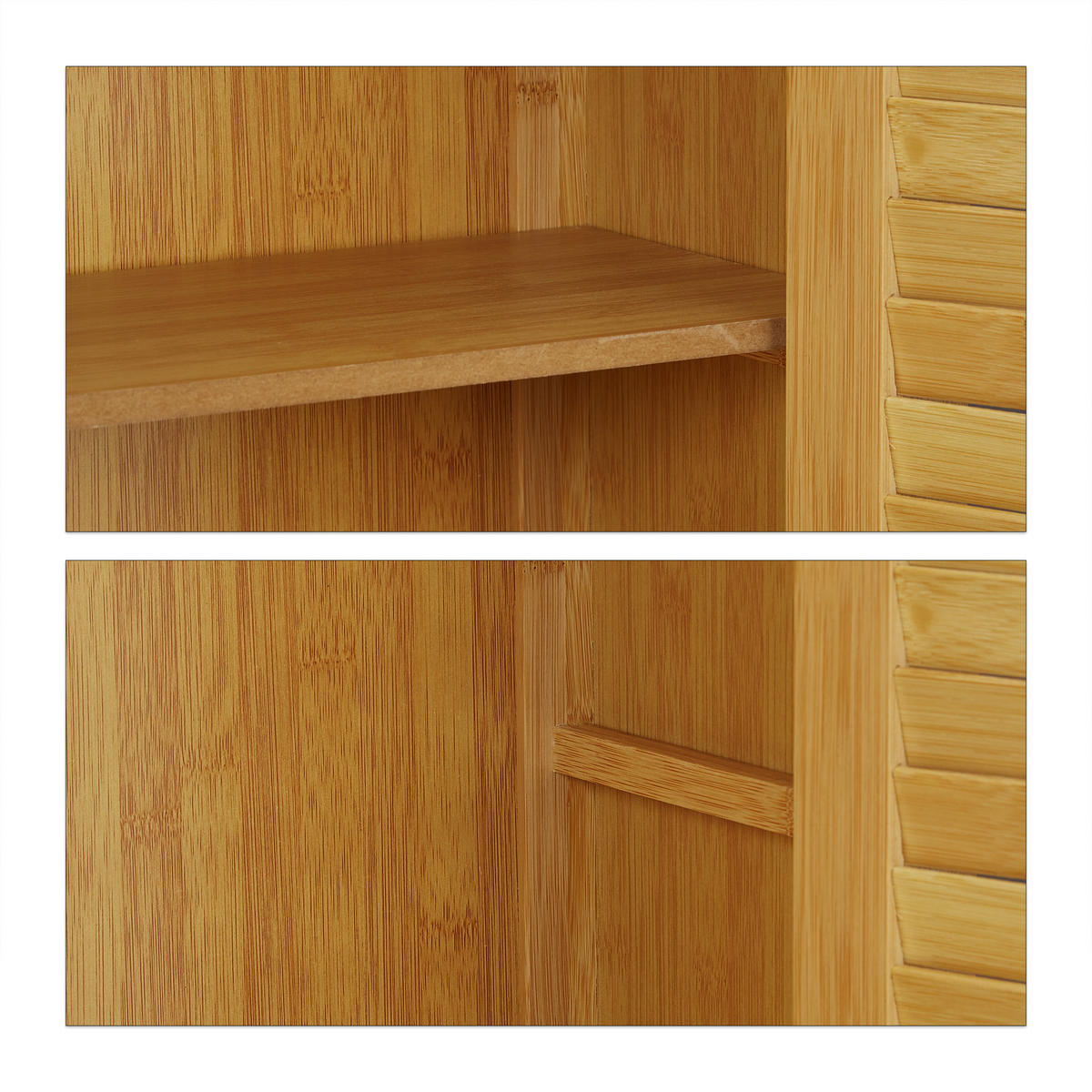 WASCHMASCHINENSCHRANK - Hellbraun, Holz/Holzwerkstoff (70/176/22.5cm) - Relaxdays