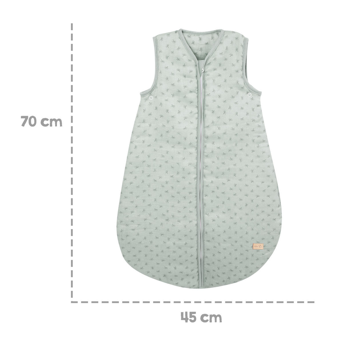 BABYSCHLAFSACK Lil Planet 70 cm frosty green - Grün, Textil (45/70cm) - Roba