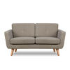 2-SITZER-SOFA TAGIO II mit Armlehnen, Hellbraun - Hellbraun, Textil (88/80/153cm) - KONSIMO®