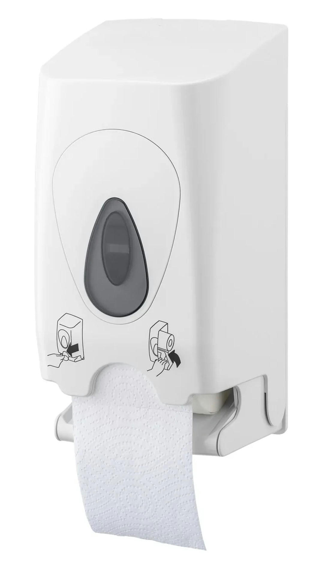 TOILETTENPAPIERHALTER - Weiß, Kunststoff (14.5/31.5/15cm) - ich-zapfe