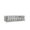 SOFA 4-Sitzer, Komfort, BALOO, stoff Schenille, Hellgrau - Hellgrau, Holz (250/75/106cm) - Kaiser Möbel