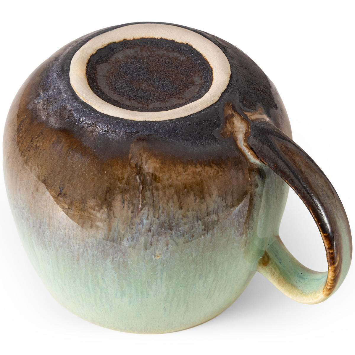TASSE PRIMA 6-tlg, Salbeigrün - Salbeigrün, Keramik (13/9/10cm) - KONSIMO®