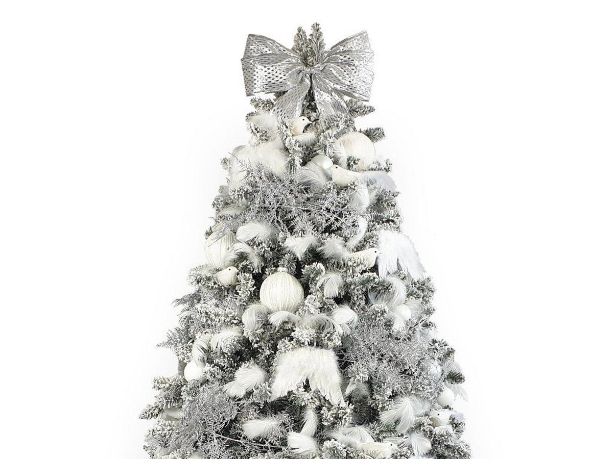 WEIHNACHTSORNAMENTE 30er-Set runde Ornamente weiß Mix 6 cm - Weiß, Glas (6/6/6cm) - LAALU