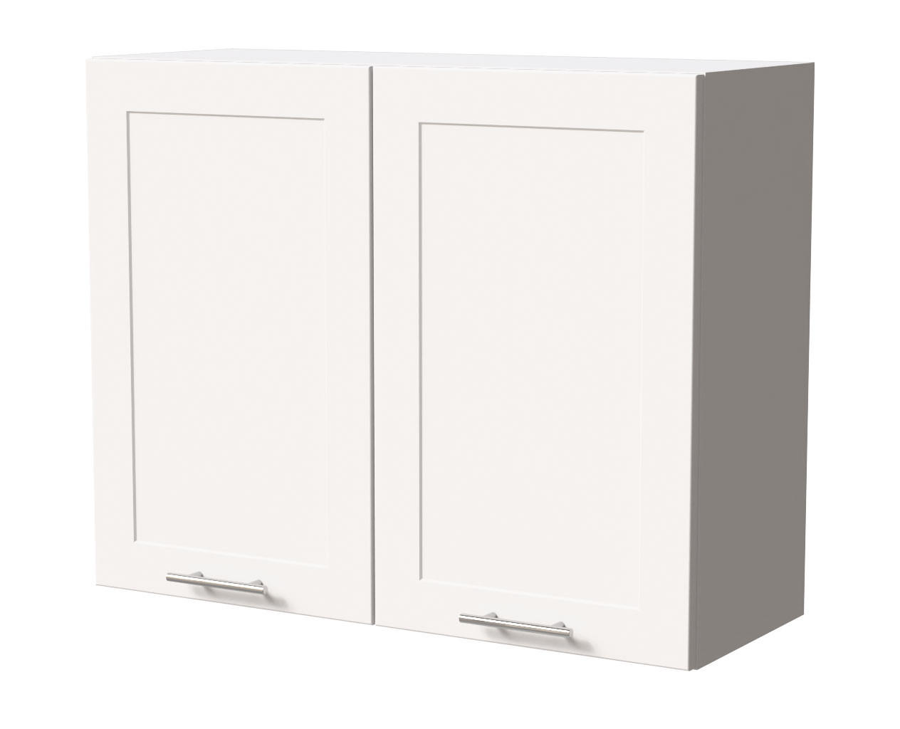 HÄNGESCHRANK Oslo W3/90 Weiß / Weiß Matt 90 / 32,5 / 72cm - Weiß, Holz/Holzwerkstoff (90/72/32.5cm) - Feldmann-Wohnen