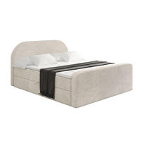 BOXBETT mit Matratze H4 und Lattenrost - NOX-Z - 160x200 - Beige Casablanca - Beige, Holzwerkstoff (160/200cm) - ALTDECOR