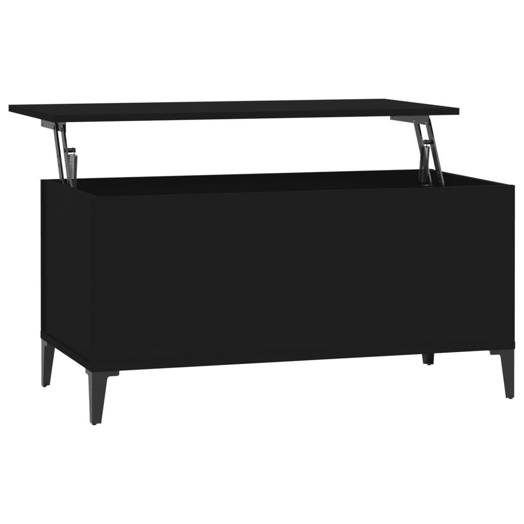 COUCHTISCH Schwarz 90x44,5x45 cm Holzwerkstoff - Schwarz, Holzwerkstoff (90/44.5/45cm) - furnicato