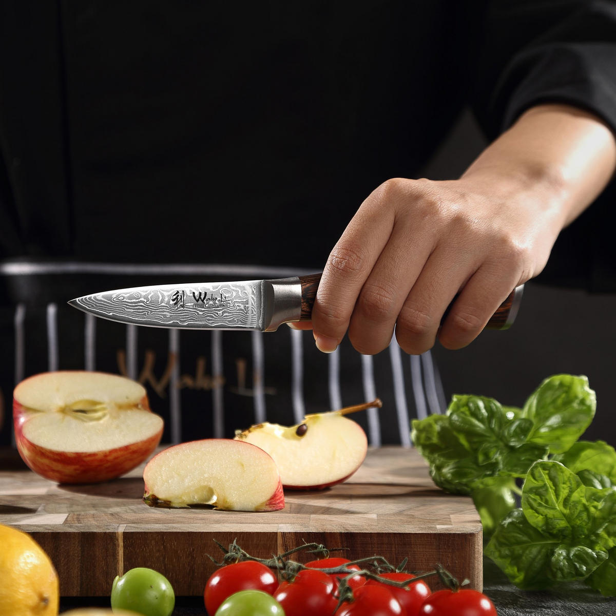 OFFICEMESSER 8 cm - Braun, Holz/Metall (20cm) - Wakoli