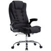 BÜROSTUHL Toronto, Stoff Schwarz - Schwarz, Textil/Metall (69/123/78cm) - TPFLiving