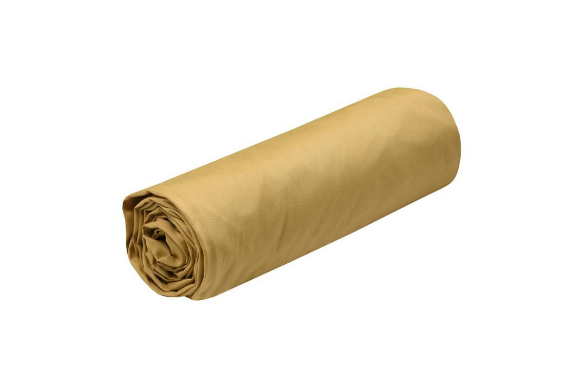 SPANNBETTLAKEN Baumwolle Elysée - Gelb, Naturmaterialien (200/160cm)