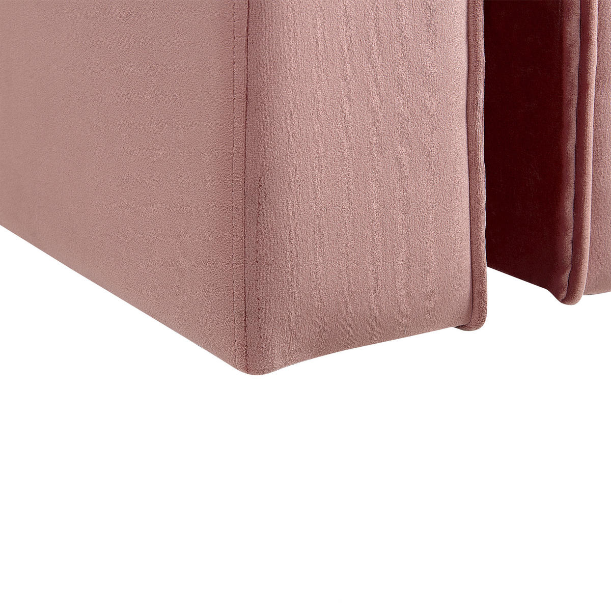 POUF Modoc 42/35/42 cm - Pink, Textil (35/42/42cm) - Beliani