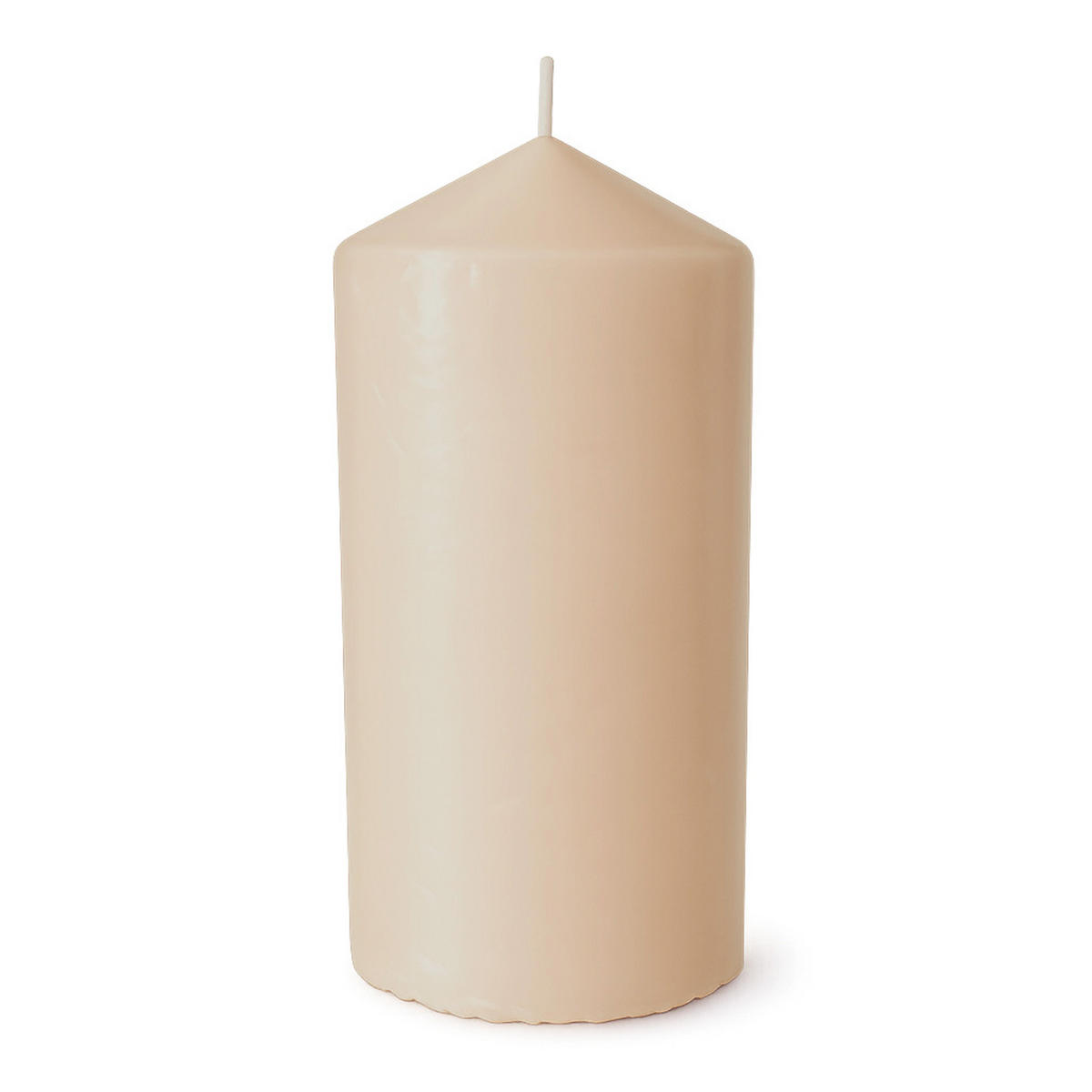 STUMPENKERZEN Ø7cm x 15cm Beige (2er Pack) - Beige, Naturmaterialien (15cm) - HS Candle