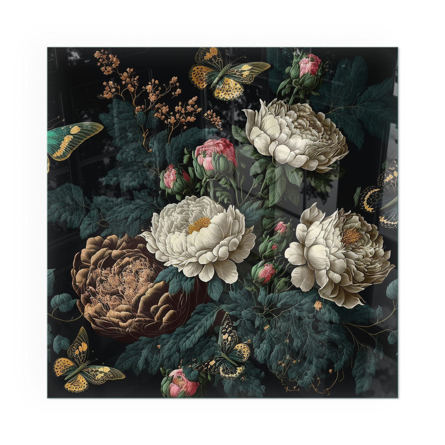 GLASPLATTE für Kamin 60x60 cm - Grün, Glas (60/60/0.4cm) - TULUP